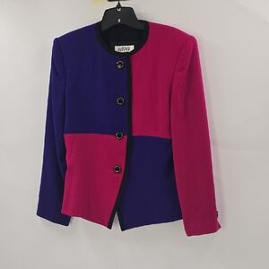 Kasper Pink and Purple Women's Blazer
